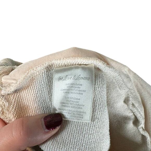 For Love & Lemons Morgan Cream Sweat Short Medium - Picture 8 of 9